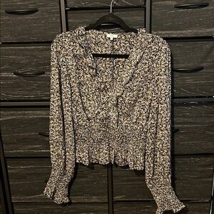 Elegant Floral Women's Blouse